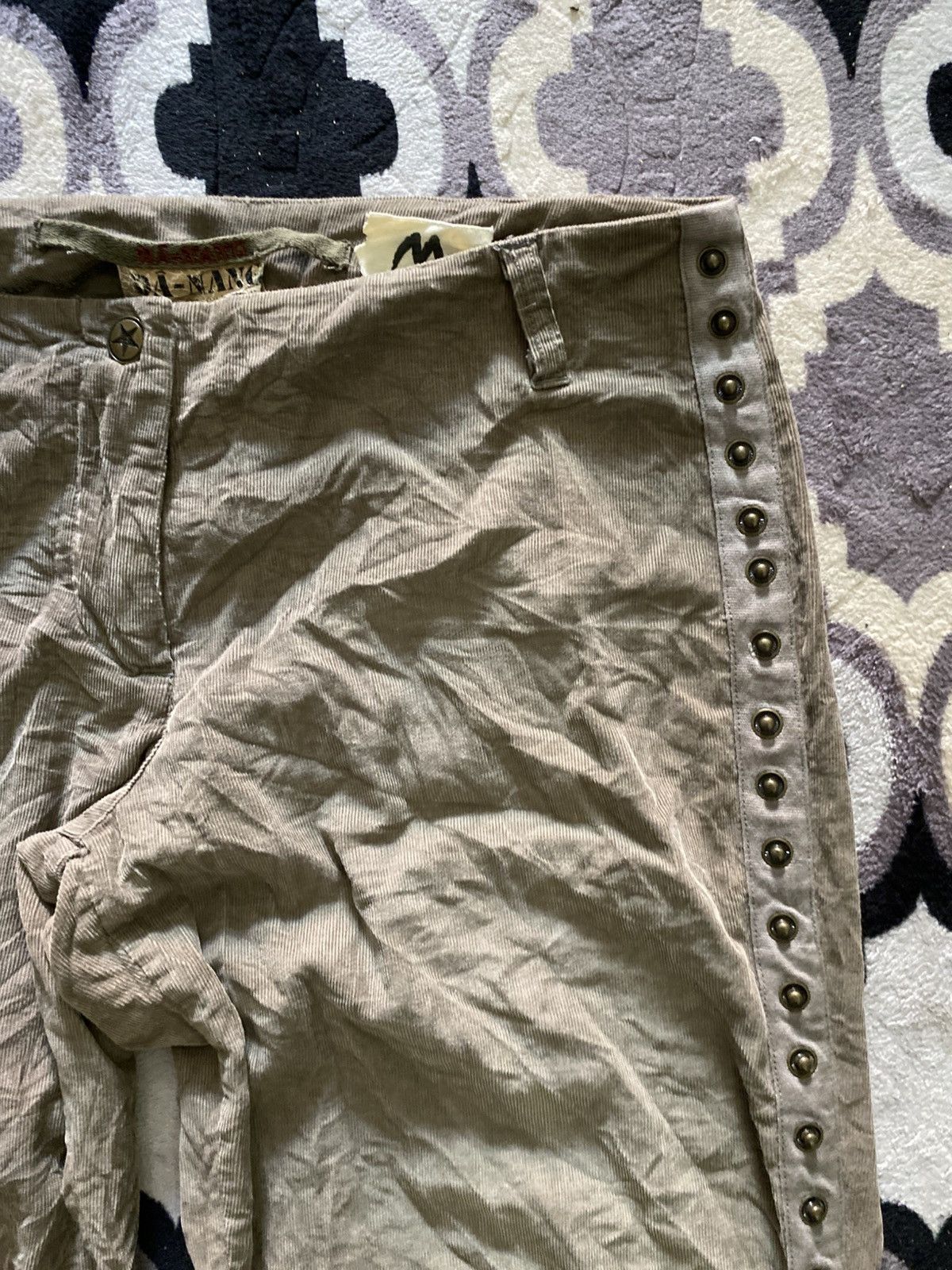If Six Was Nine × Japanese Brand × Le Grande Bleu (L.G.B.) 2000s Da-Nang bondage punk cargo corduroy pants Size US 32 / EU 48 - 5 Thumbnail