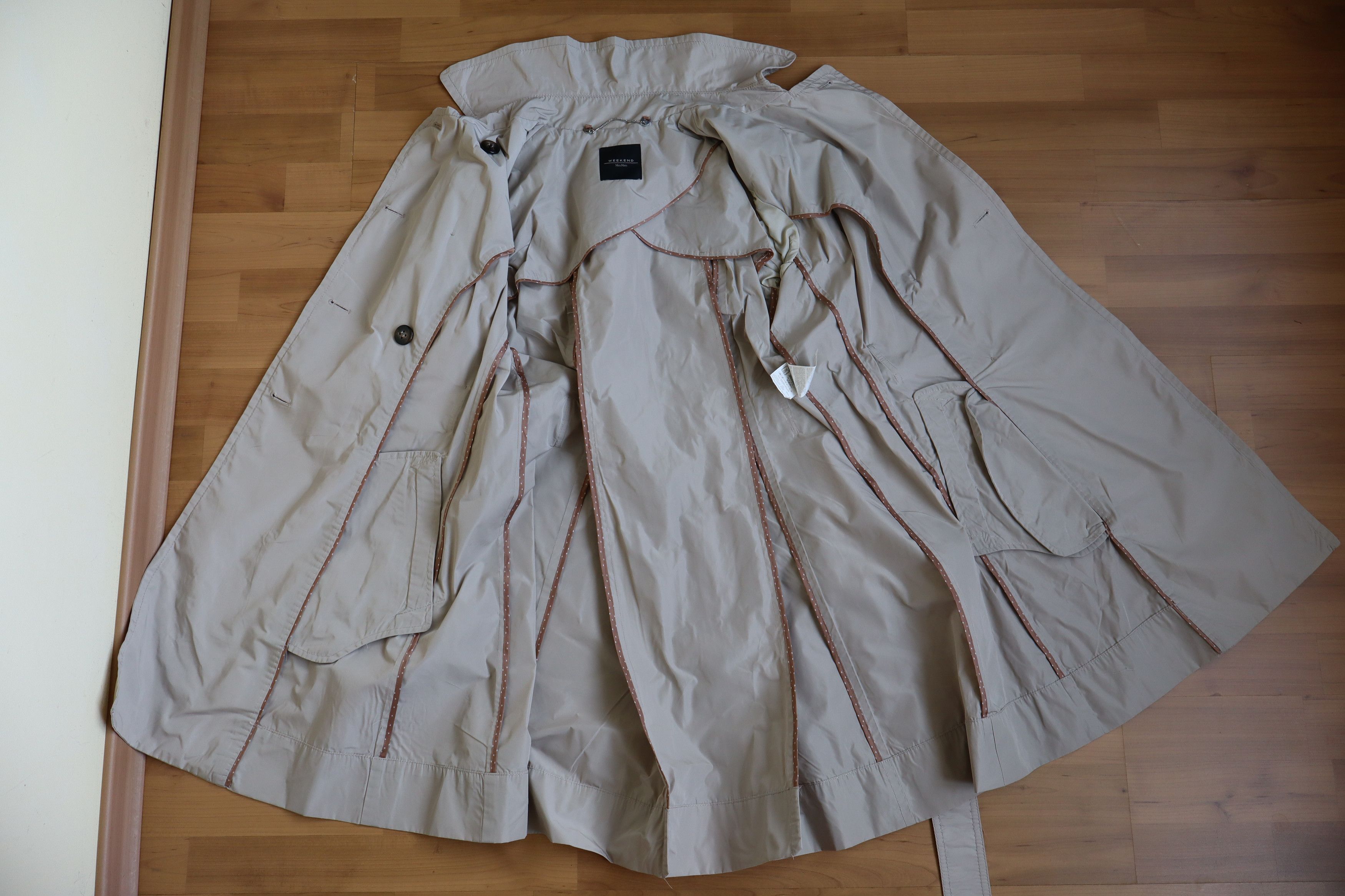Weekend Max Mara Max Mara Weekend Jacket Trench Coat size S Beige Size S / US 4 / IT 40 - 10 Thumbnail