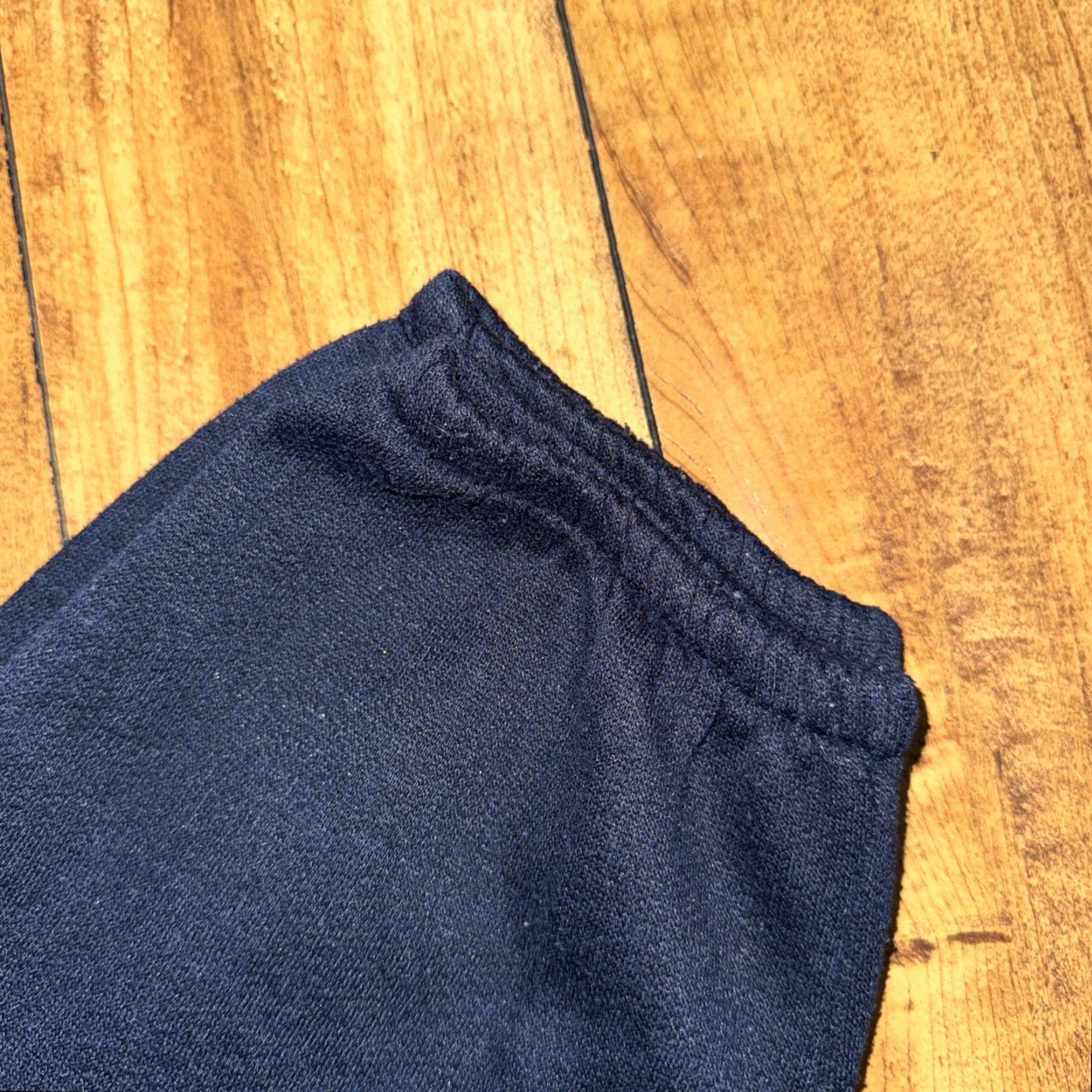 Vintage VINTAGE Unbranded Sweatpants Navy Blue 34x28 Large Front Patch Pocket Utility Carpenter Men Pants Military Workwear Vintage 90s Size US 34 / EU 50 - 2 Thumbnail