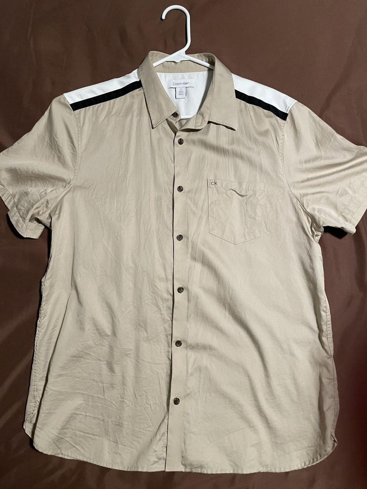 Calvin Klein Calvin Klein Short Sleeve Button-Up Size US L / EU 52-54 / 3 - 1 Thumbnail