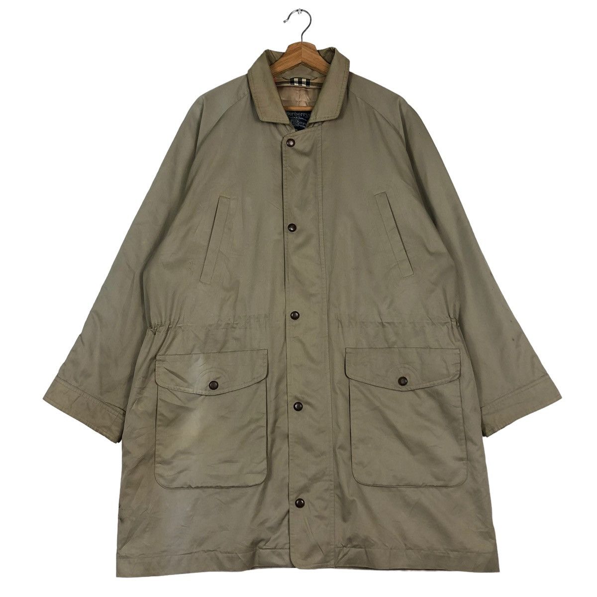 Burberry 🔥VINTAGE BURBERRYS LONG JACKET NOVA CHECK LINING Size US L / EU 52-54 / 3 - 2 Thumbnail
