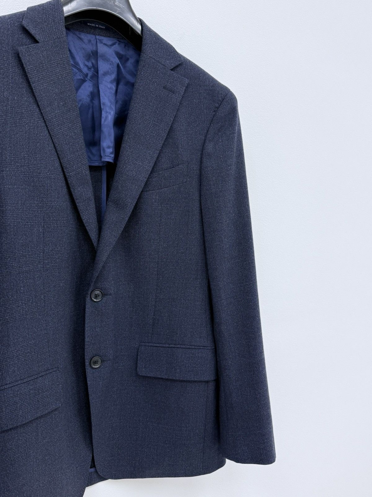 Boggi Boggi Milano Navy Blue Wool Blazer Jacket Size 50 Size 40R - 2 Thumbnail