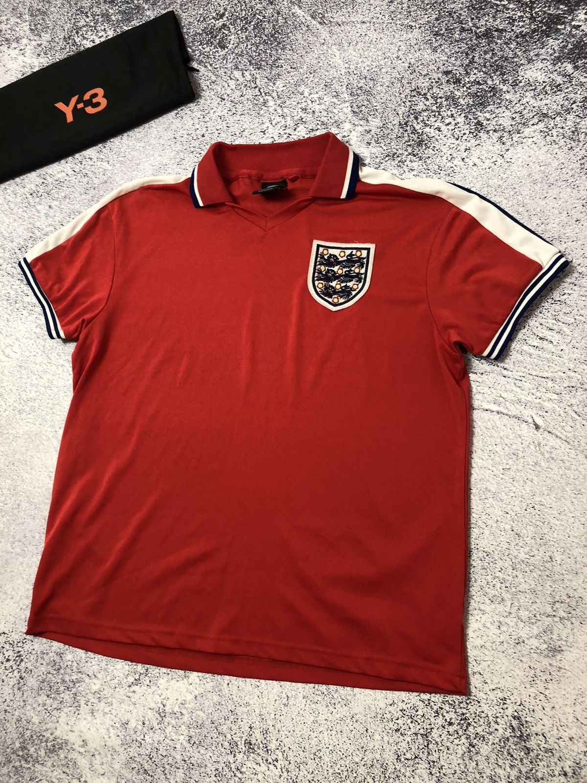Vintage Men’s soccer jersey England polo size L y2k casual ykk Size US L / EU 52-54 / 3 - 3 Thumbnail