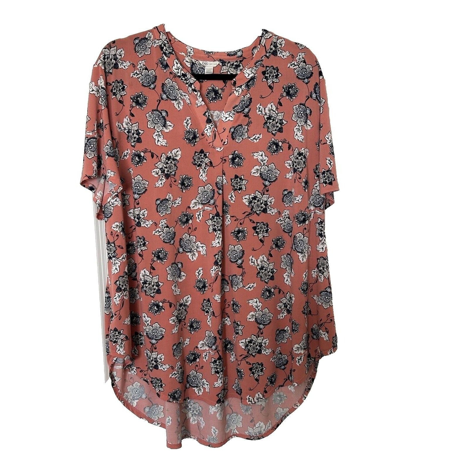 Other Cato Blouse Womens Plus Size 22/24W Coral/Creamsicle Color- Size 3XL / US 20-22 - 1 Thumbnail