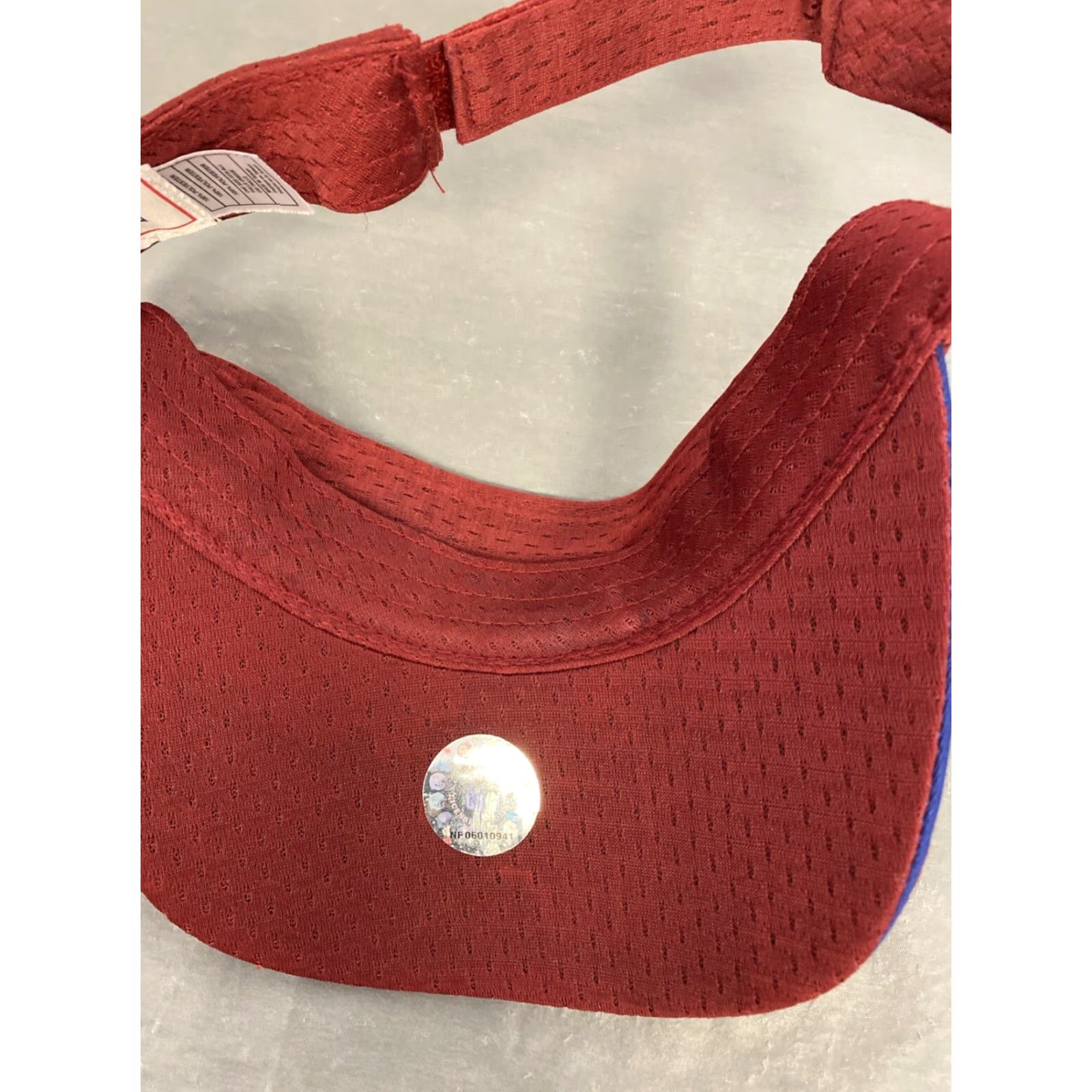 NFL VINTAGE Arizona Cardinals Sun Visor Strapback NFL Mens One Size Maroon Football NFL Fans Size ONE SIZE - 5 Thumbnail