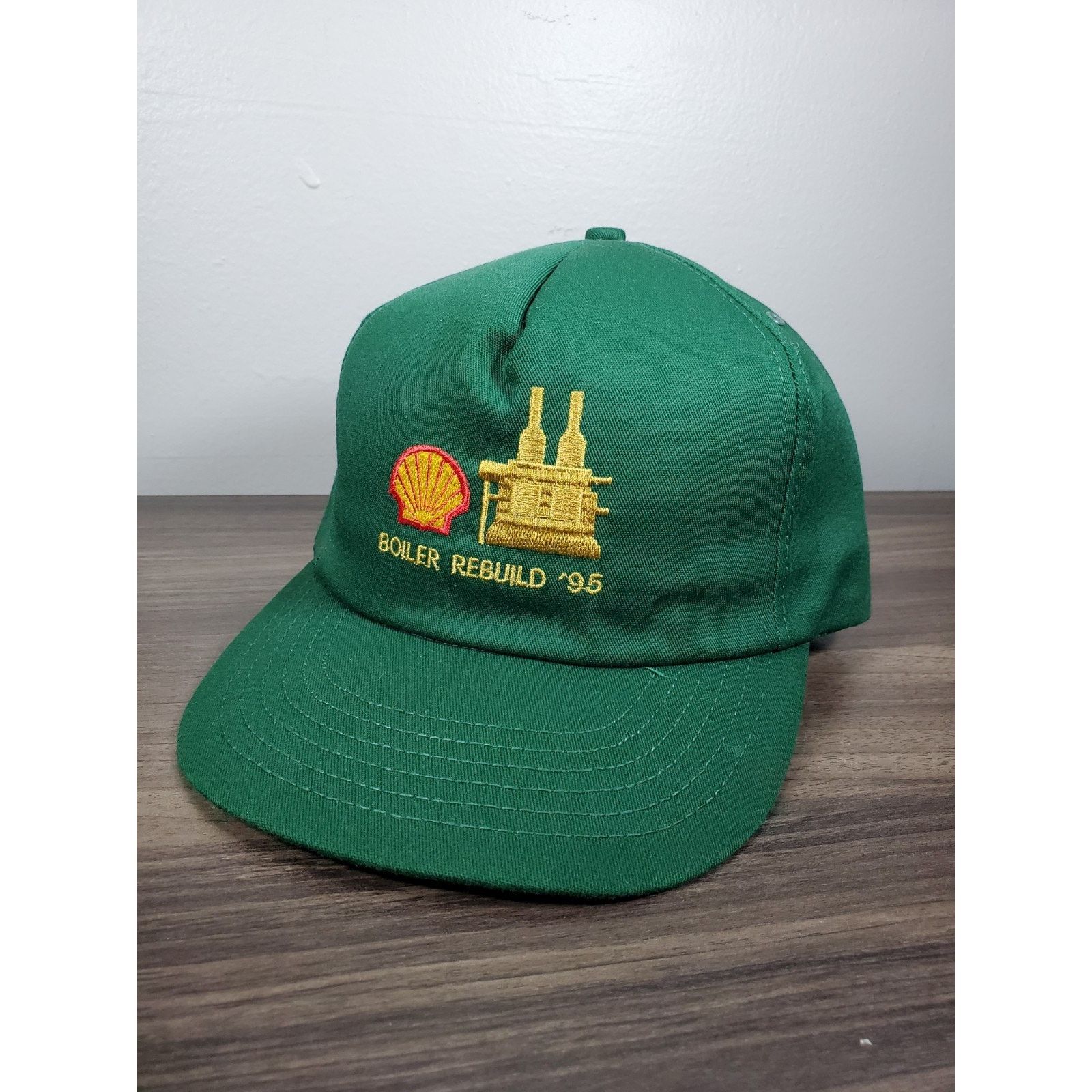 Vintage Shell Gas Oil Boiler Rebuild 1995 Hat Snapback Cap Size ONE SIZE - 2 Thumbnail