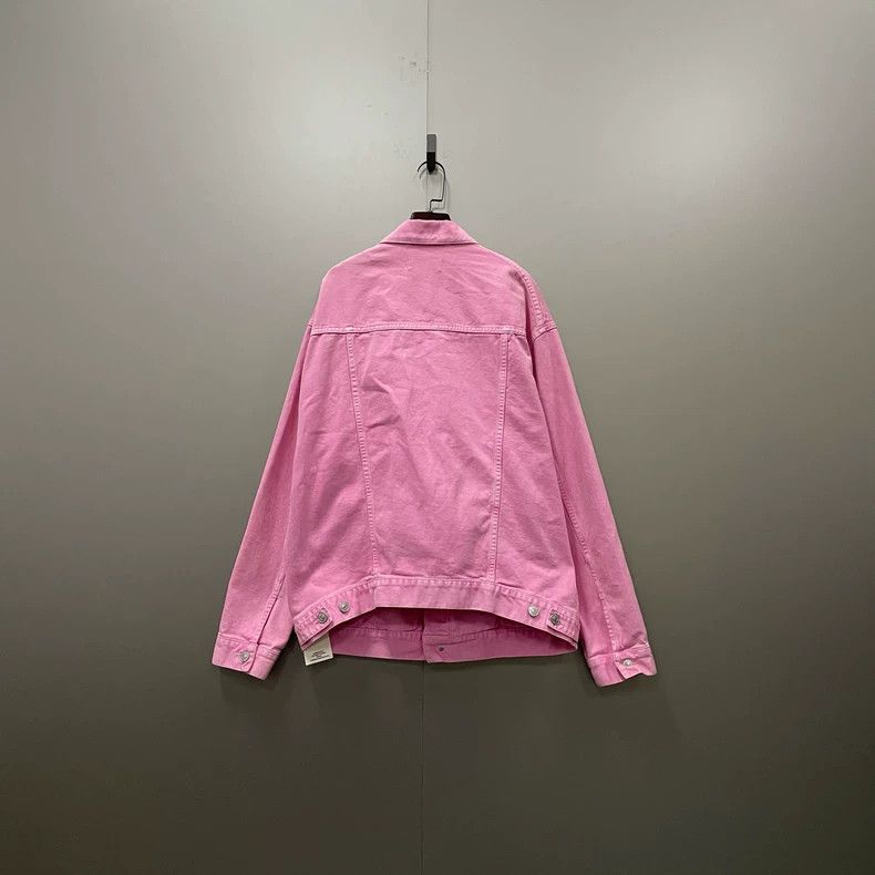 Balenciaga Balenciaga size 34 Printed denim jacket with large logo on Size US XS / EU 42 / 0 - 2 Thumbnail