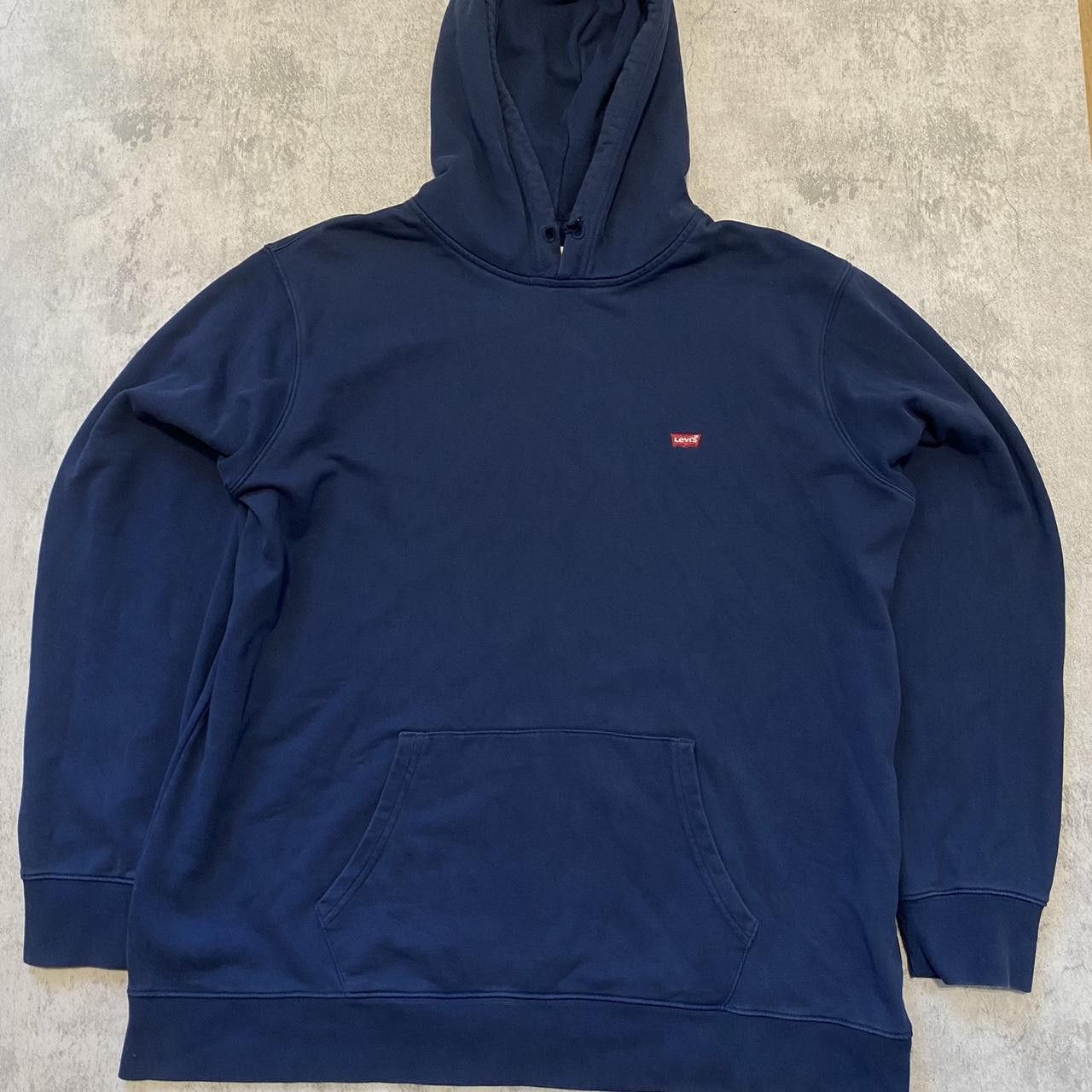 Levi's Navy blue Levi's hoodie vintage y2k small Boxy rap hip hop Size US XL / EU 56 / 4 - 1 Thumbnail