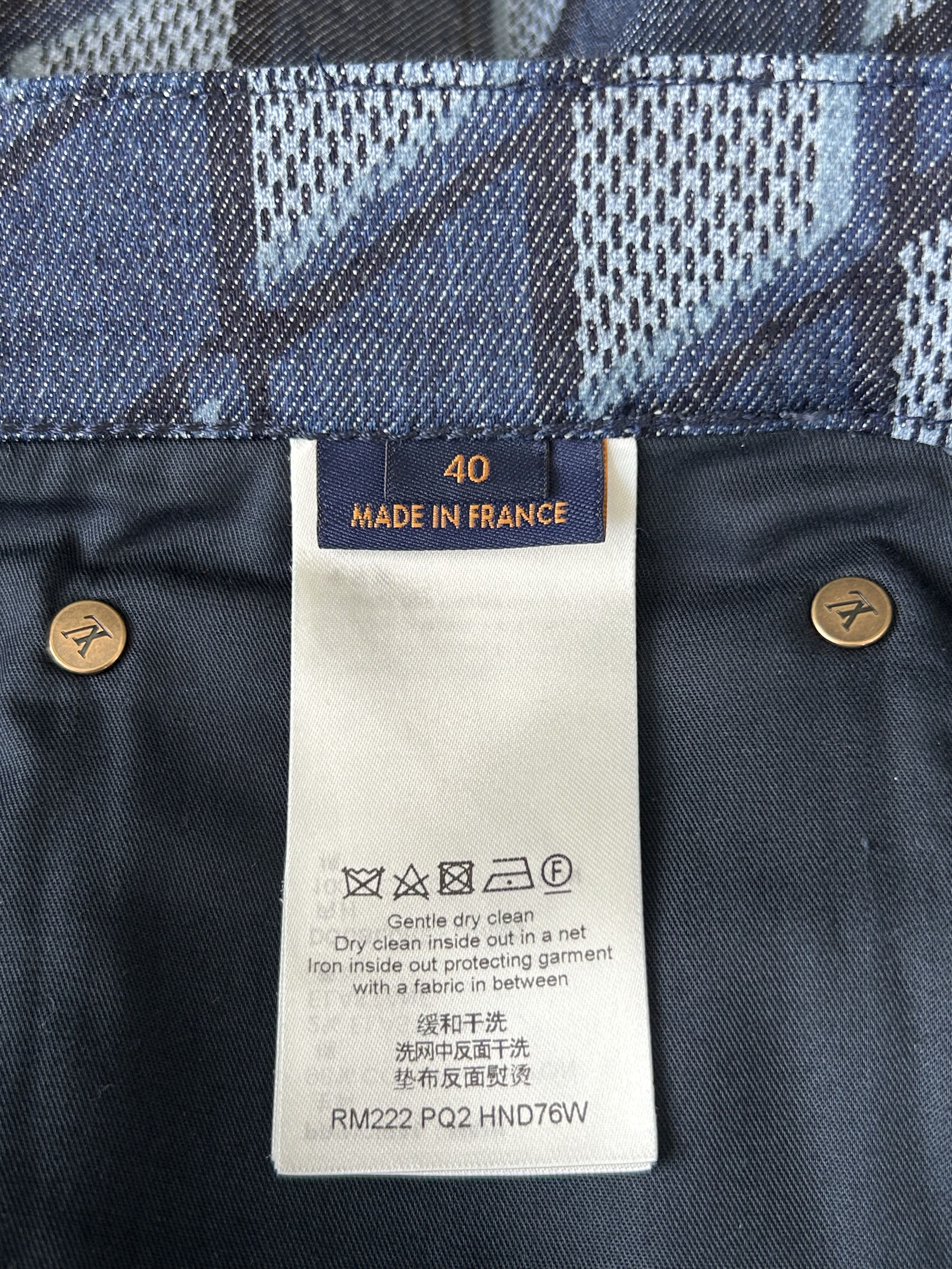 Louis Vuitton Louis Vuitton Blue Checkered Jeans Size US 40 / EU 56 - 3 Thumbnail