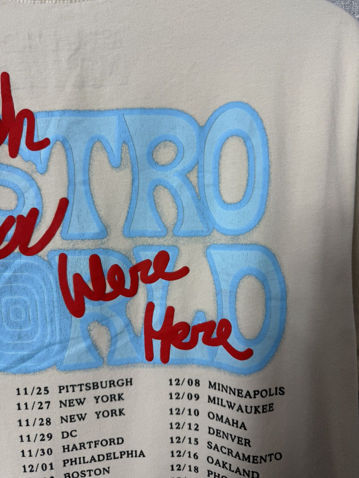 Travis Scott Travis Scott Astroworld T-Shirt Wish You Were Here Tour Tee Size US M / EU 48-50 / 2 - 12 Thumbnail
