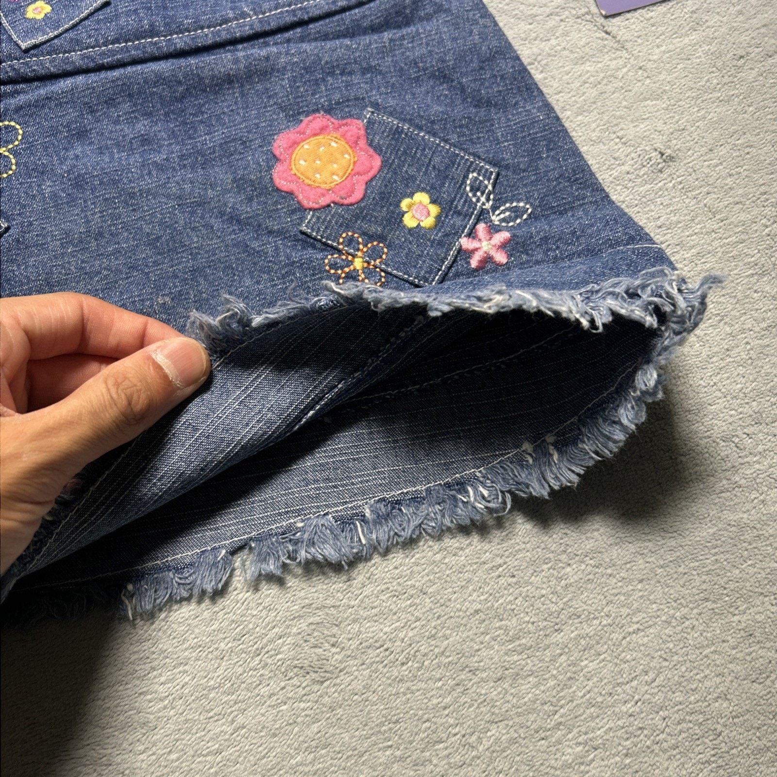 Disney Vintage 90s Deadstock Overalls Skort Toddler 3m 6m Floral Size XXS / US 00 / IT 34 - 7 Thumbnail