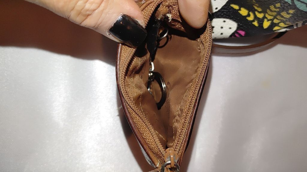 Fossil Fossil Eliza Crossbody Dark Floral w. Small Leather Wallet Size ONE SIZE - 8 Thumbnail