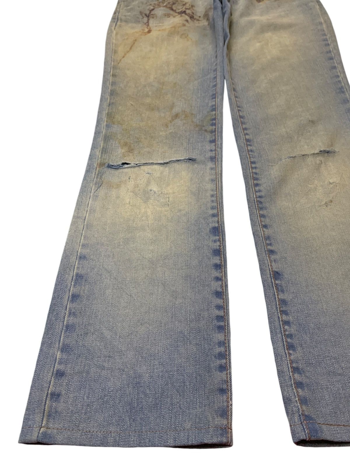 Roberto Cavalli Vintage Just Cavalli "Mary Mother Jesus" Artisanal Jeans Size 30" / US 8 / IT 44 - 6 Thumbnail