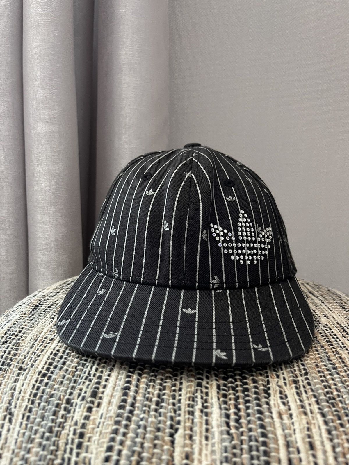 Adidas × Vintage Vintage Adidas cap rhinestones monogram hat Size 34 - 5 Thumbnail