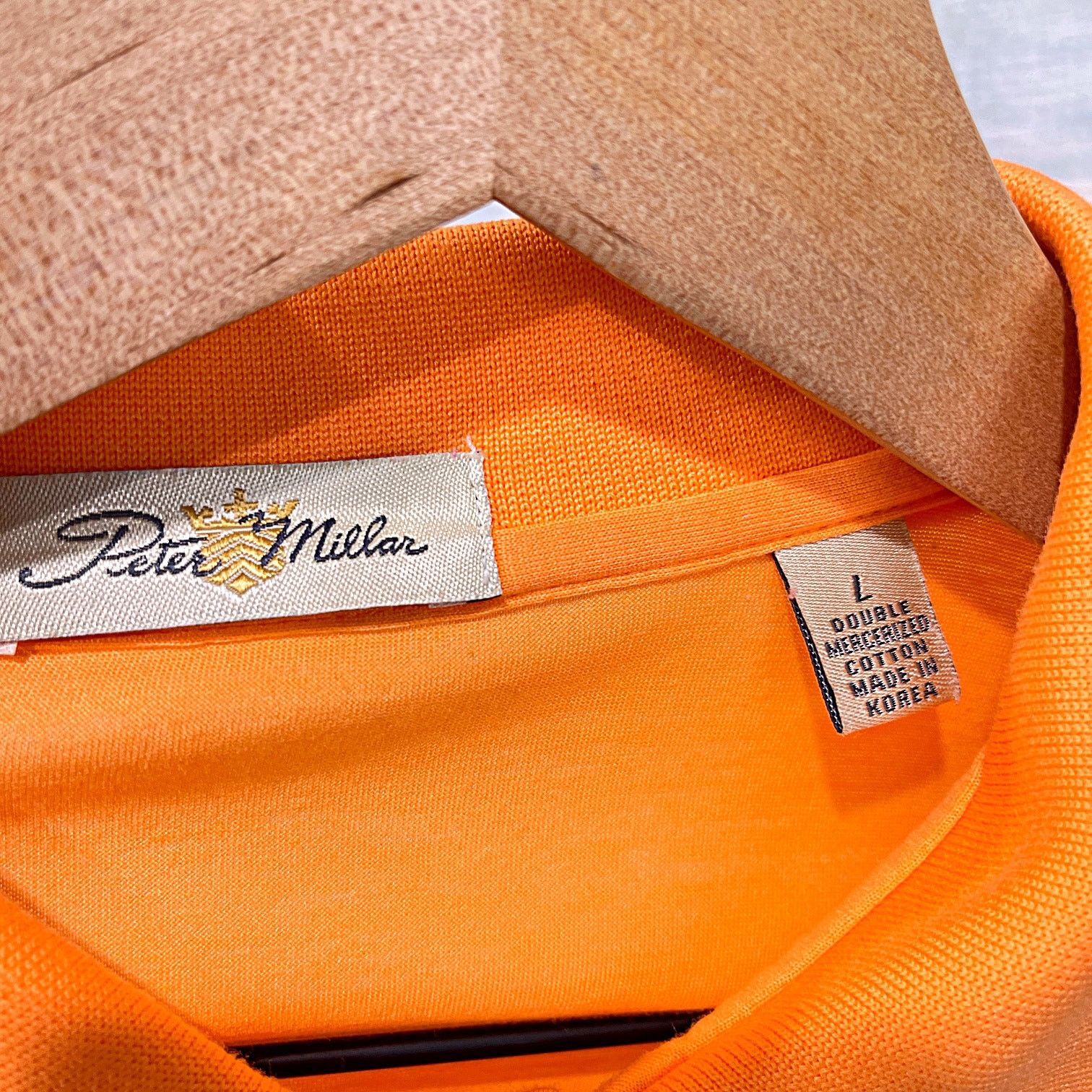 Peter Millar Peter Millar Luxury Polo Shirt Orange Double Mercerized L Size US L / EU 52-54 / 3 - 5 Thumbnail