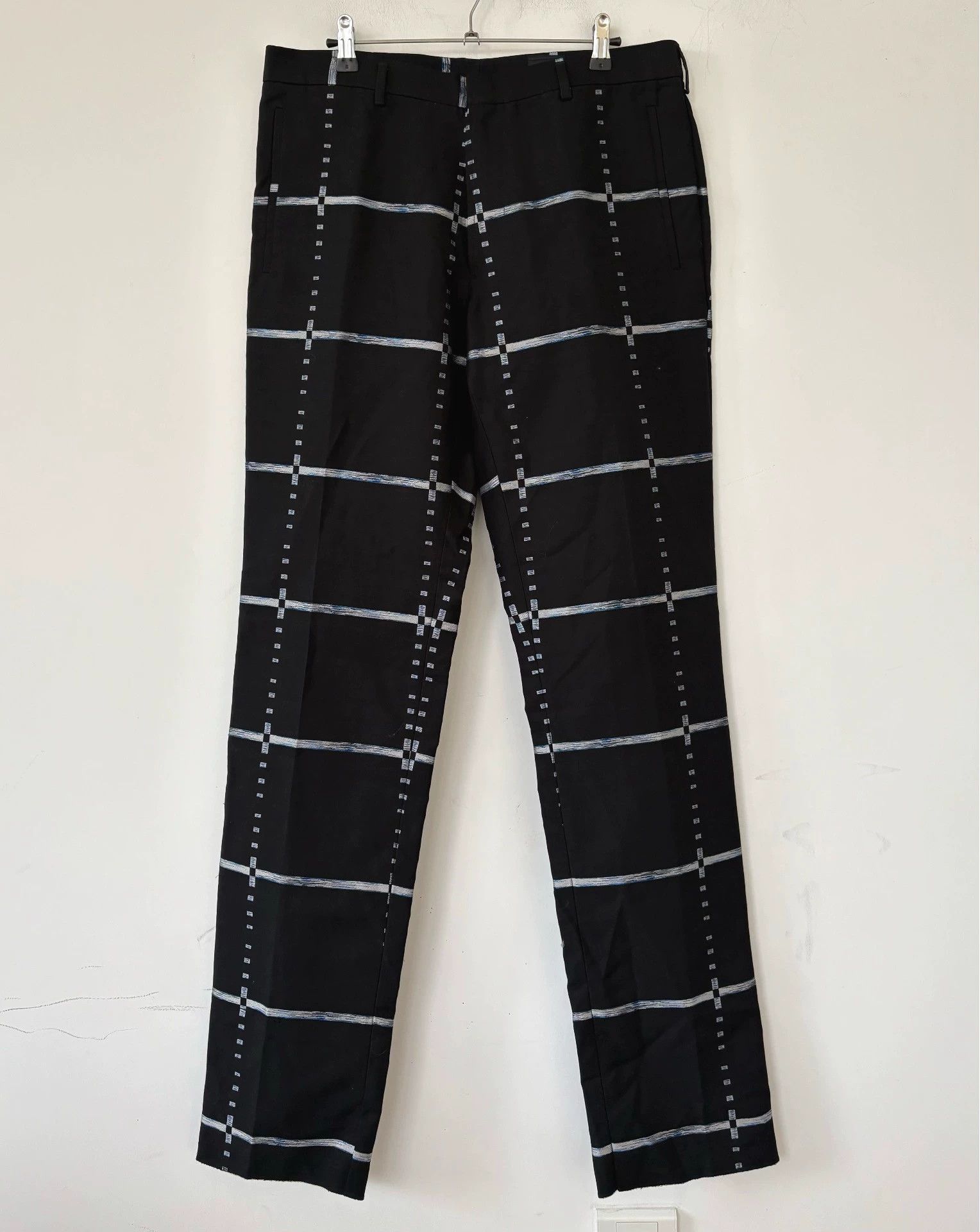 Versace Versace Men's Black Checkered Trousers Size US 32 / EU 48 - 1 Thumbnail