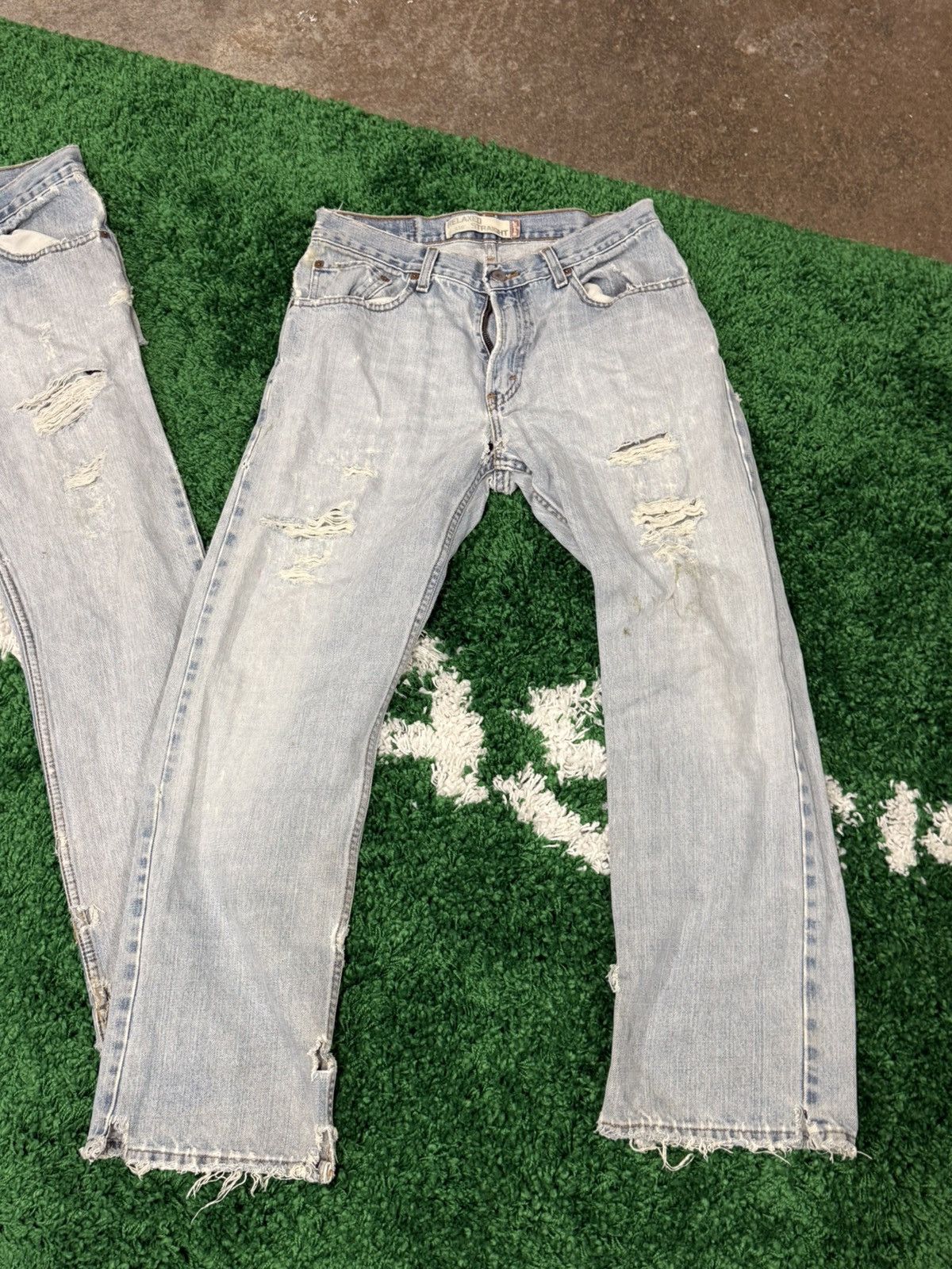 Levi's AMAZING Destroyed Vintage Levi Lot 31 30 Thrashed Distressed Size US 31 - 8 Thumbnail