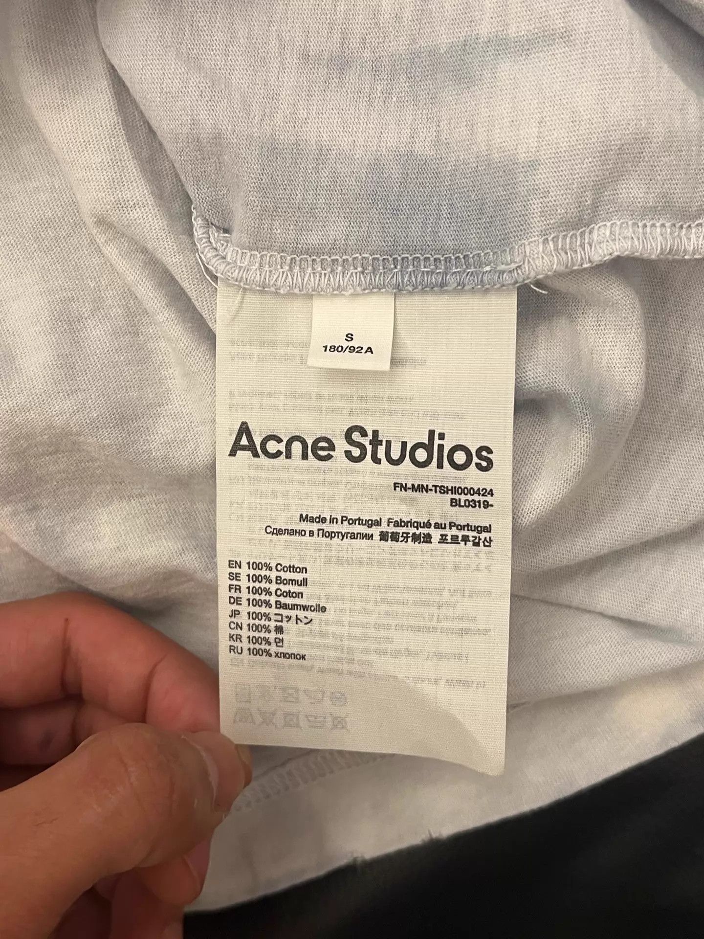 Acne Studios Acne SS22 Logo LN Print Crew SS Tee S NW 100 Auth Size US S / EU 44-46 / 1 - 4 Thumbnail