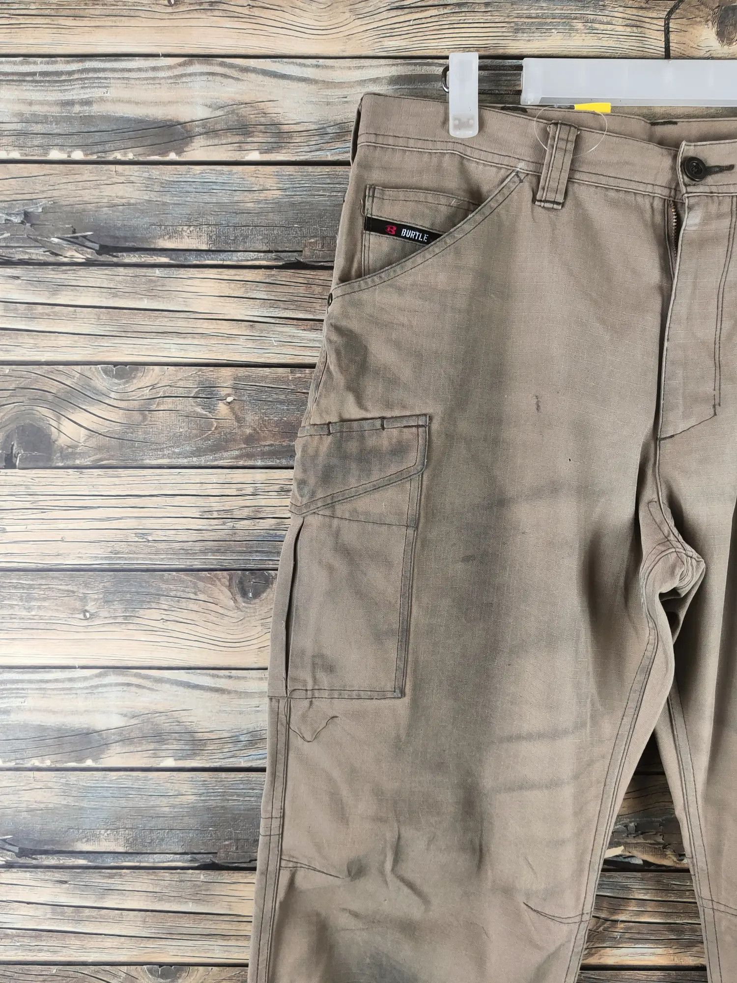 Japanese Brand DLL Burtle worker dirty thrashed cargo pants #46-333 Size US 32 / EU 48 - 5 Thumbnail