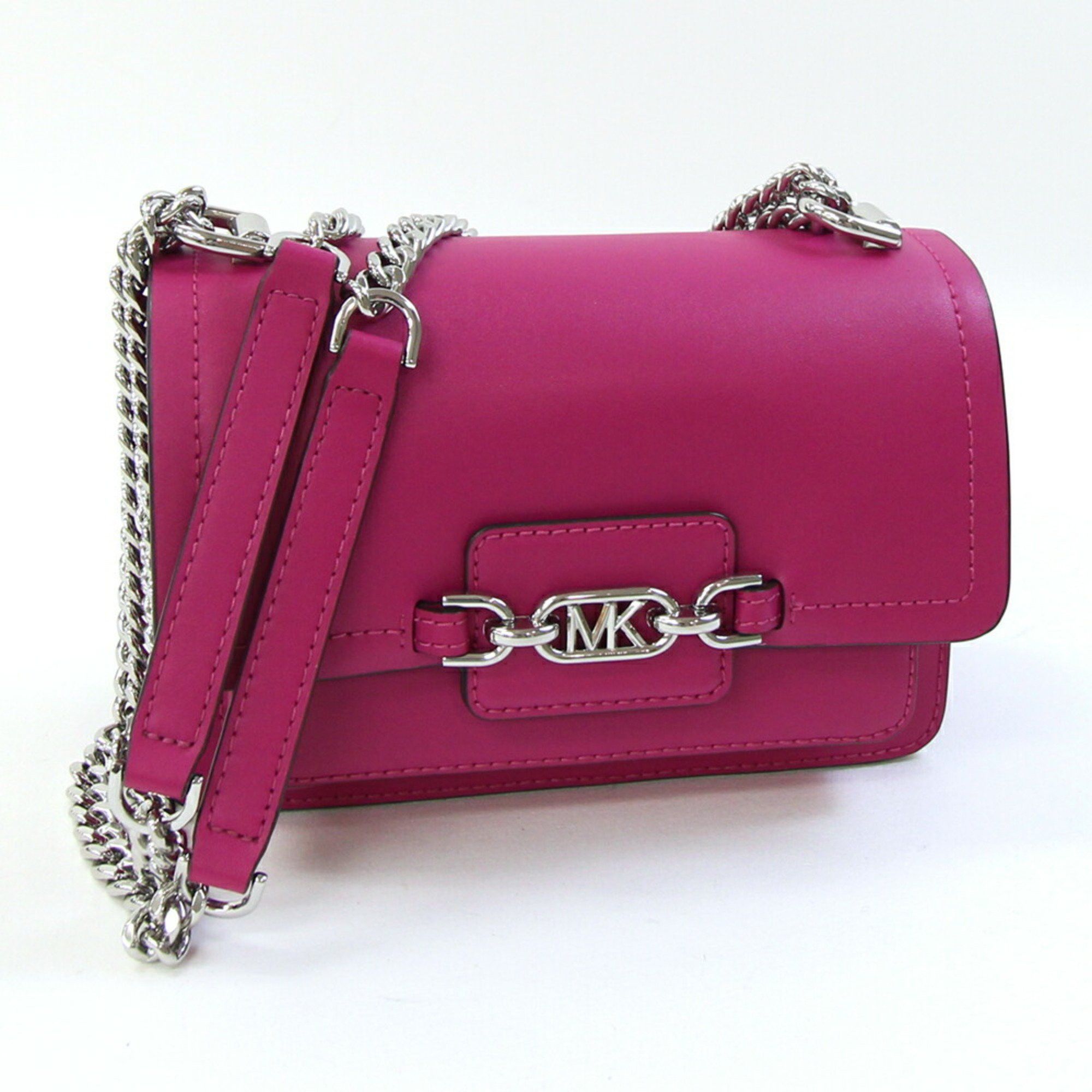 Michael Kors Michael Kors Shoulder Bag Heather Extra Small Crossbody 32S2S7HC0L Magenta Pink Leather Chain Women's MICHAEL KORS Size ONE SIZE - 1 Thumbnail