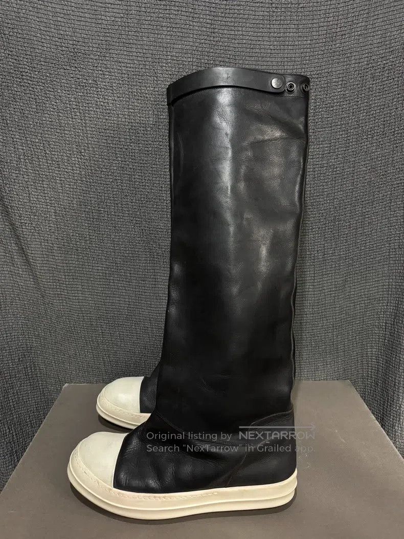 Rick Owens Rick Owens 14fw mainline cowhide elephant leg boots Size US 10 / EU 43 - 4 Thumbnail