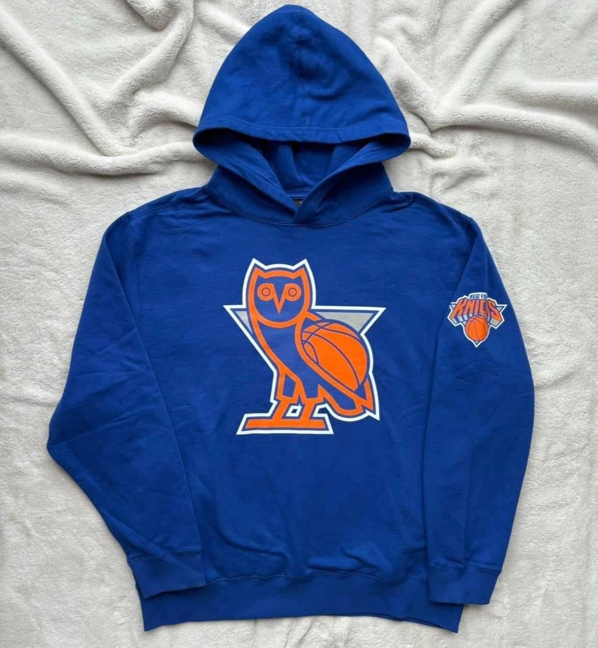 NBA × October's Very Own OVO x Knicks NBA Teams Blue OG Owl Hoodies Size US XXL / EU 58 / 5 - 1 Thumbnail