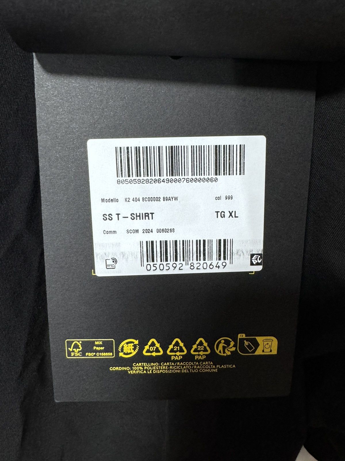 Moncler Moncler X A$AP Rocky Black Cotton Tee Size US XL / EU 56 / 4 - 13 Thumbnail