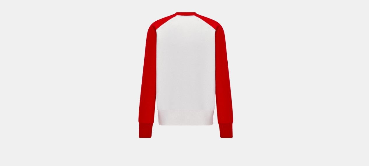 o1w1db10424 Sweatshirt in White/Red