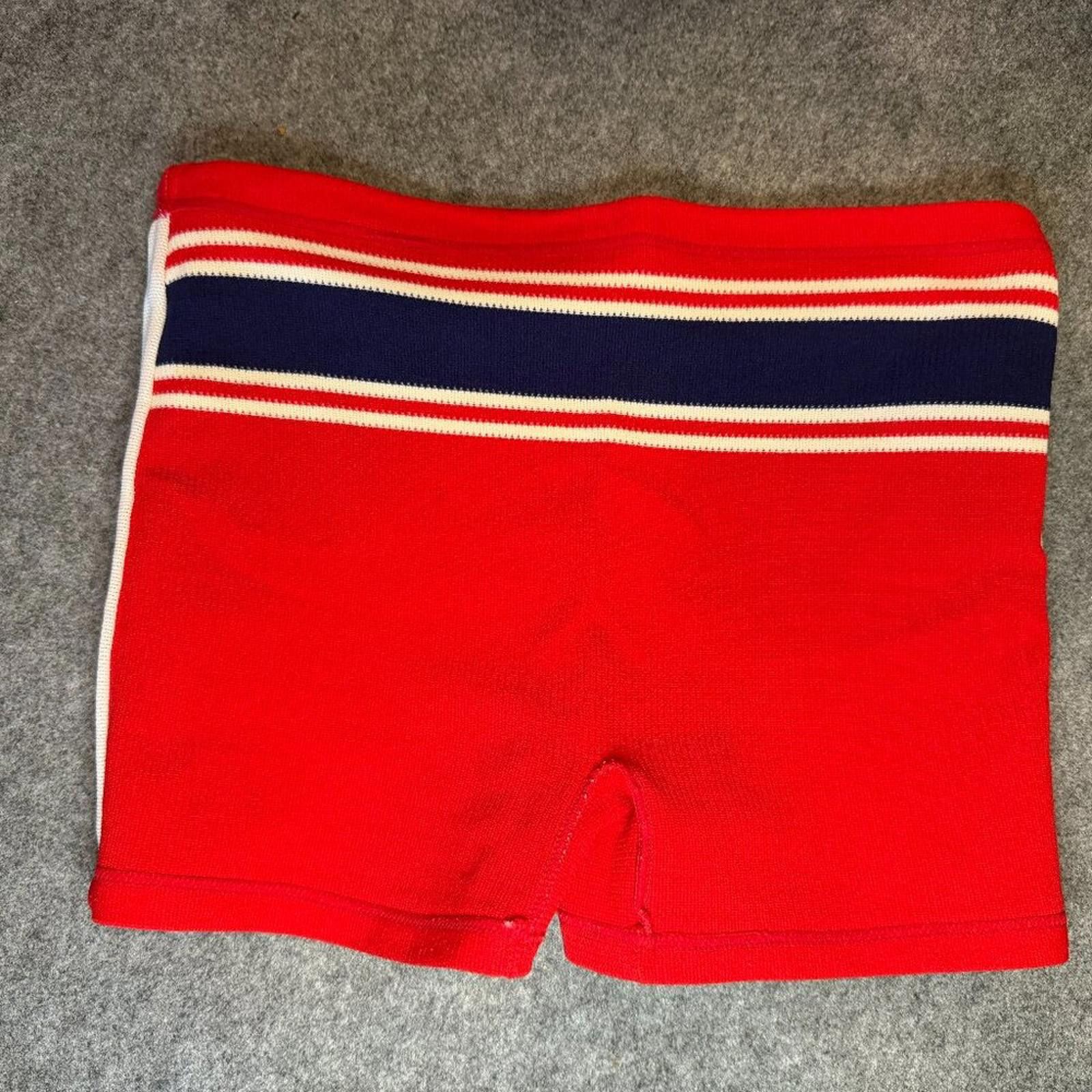 Other Surfville Vintage Men’s Swim Brief Red Striped Made in Japan Size US 32 / EU 48 - 6 Thumbnail