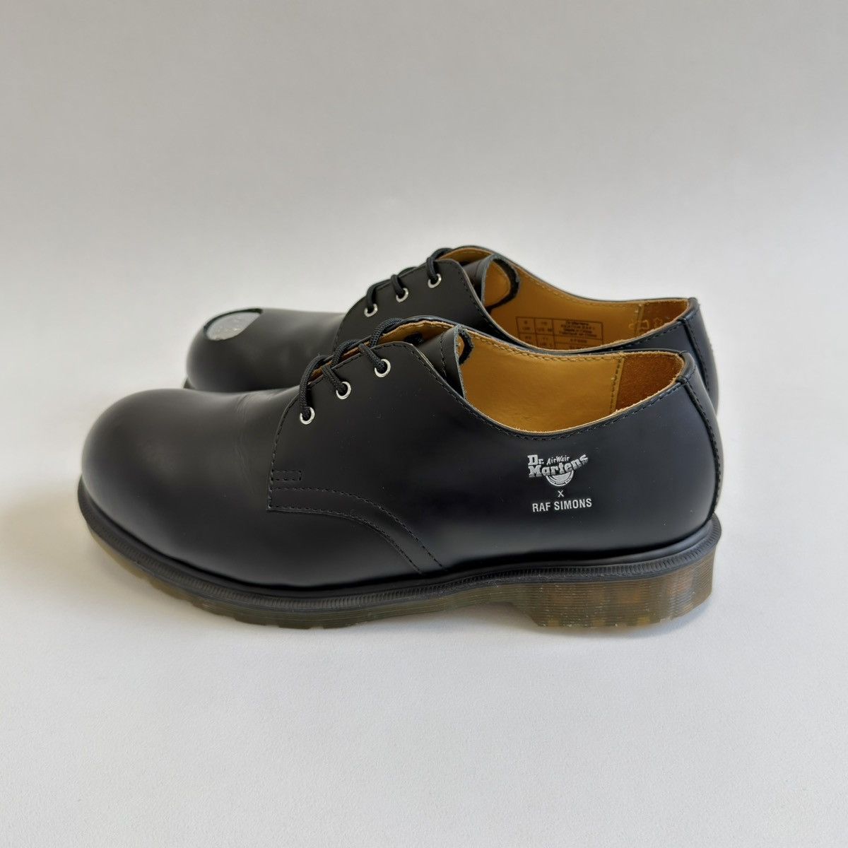 Raf Simons Keaton 1 Black Leather Metal Toe Cap Shoes Size US 10 / EU 43 - 4 Thumbnail