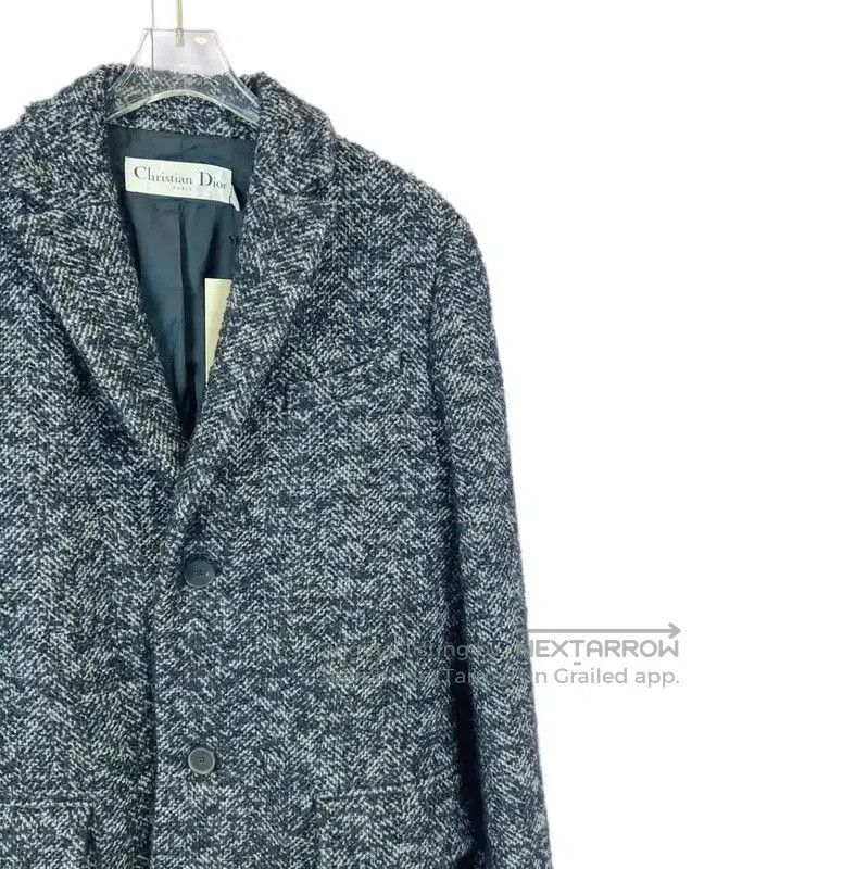Dior Dior Gray Cotton Long Coat for Women . Size L / US 10 / IT 46 - 3 Thumbnail