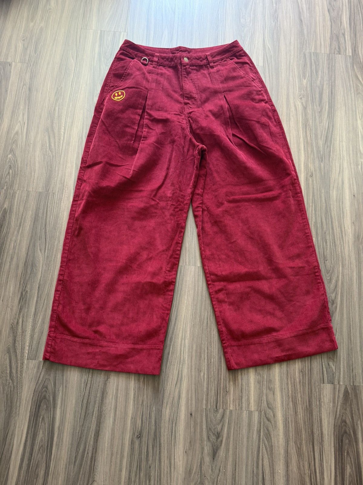 Drew House Drew House Corduroy Pants Burgandy Wide Leg Smiley Size 36 Size US 32 / EU 48 - 1 Thumbnail