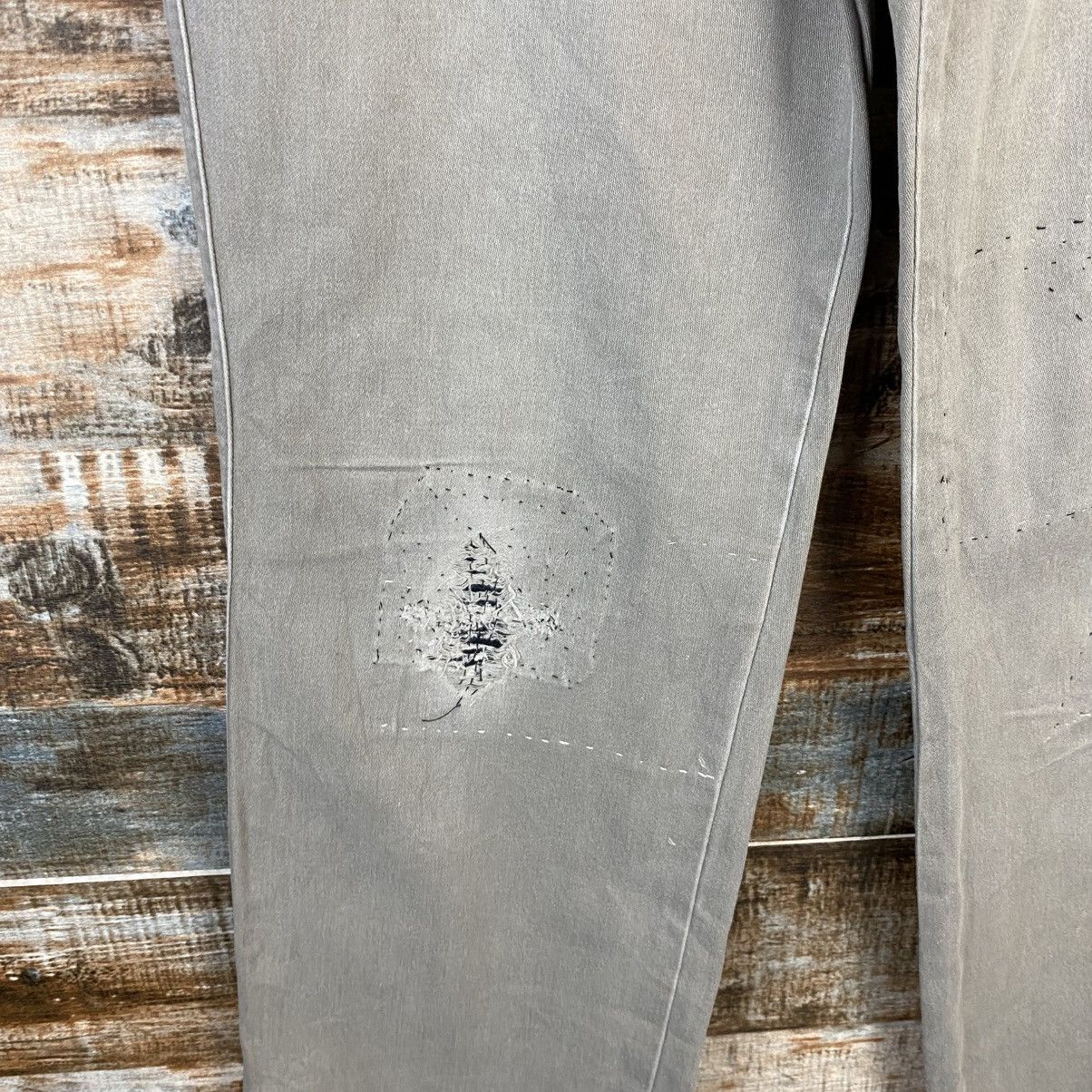 Wrangler DL Wrangler Gray ripped distressed cargo Casual Pants #C776 Size US 32 / EU 48 - 9 Thumbnail