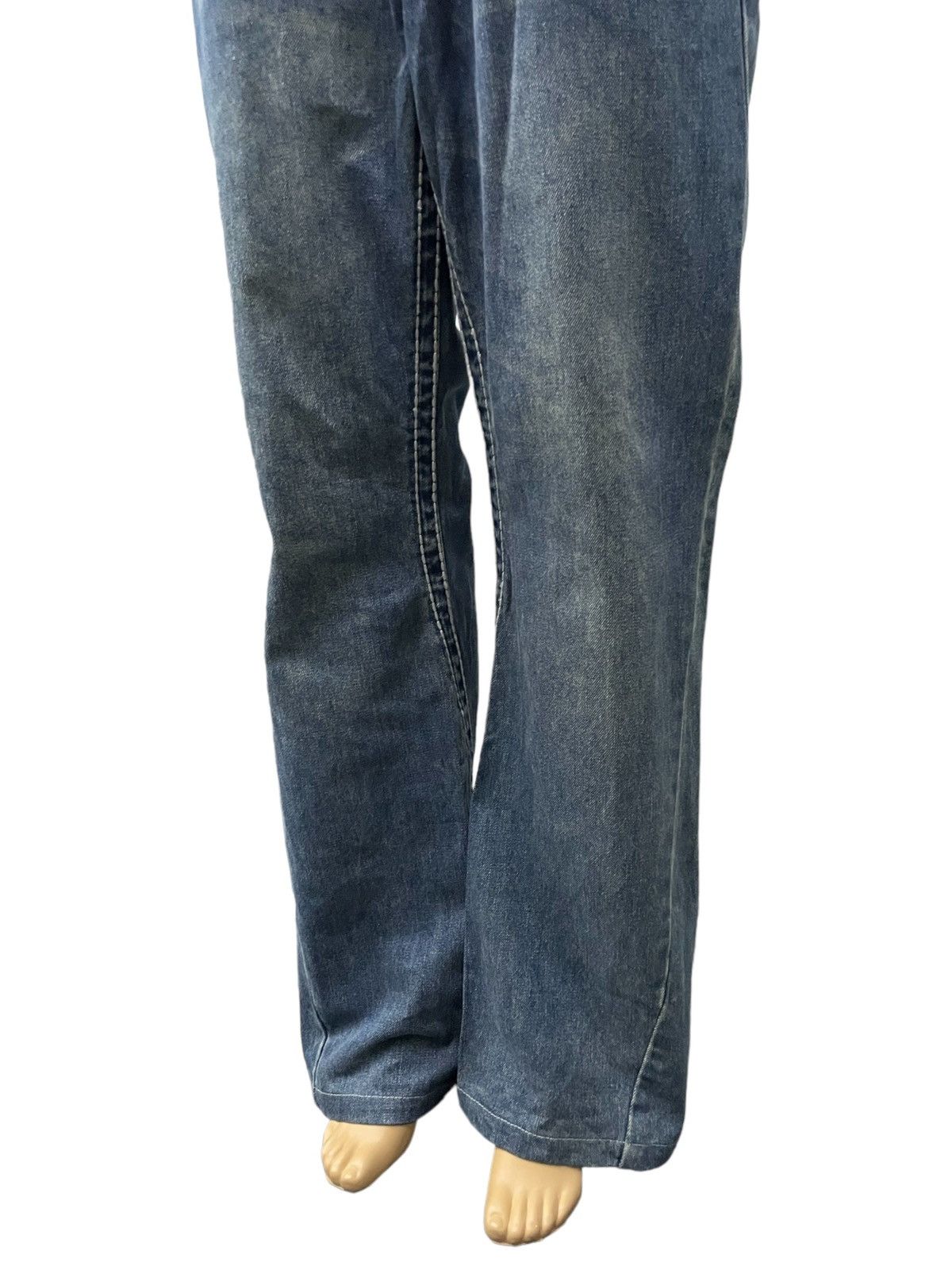 5351 POUR LES HOMMES × Hysteric Glamour 291251 Laboratory Heavy Stitch Flared Jeans Size US 32 / EU 48 - 6 Thumbnail