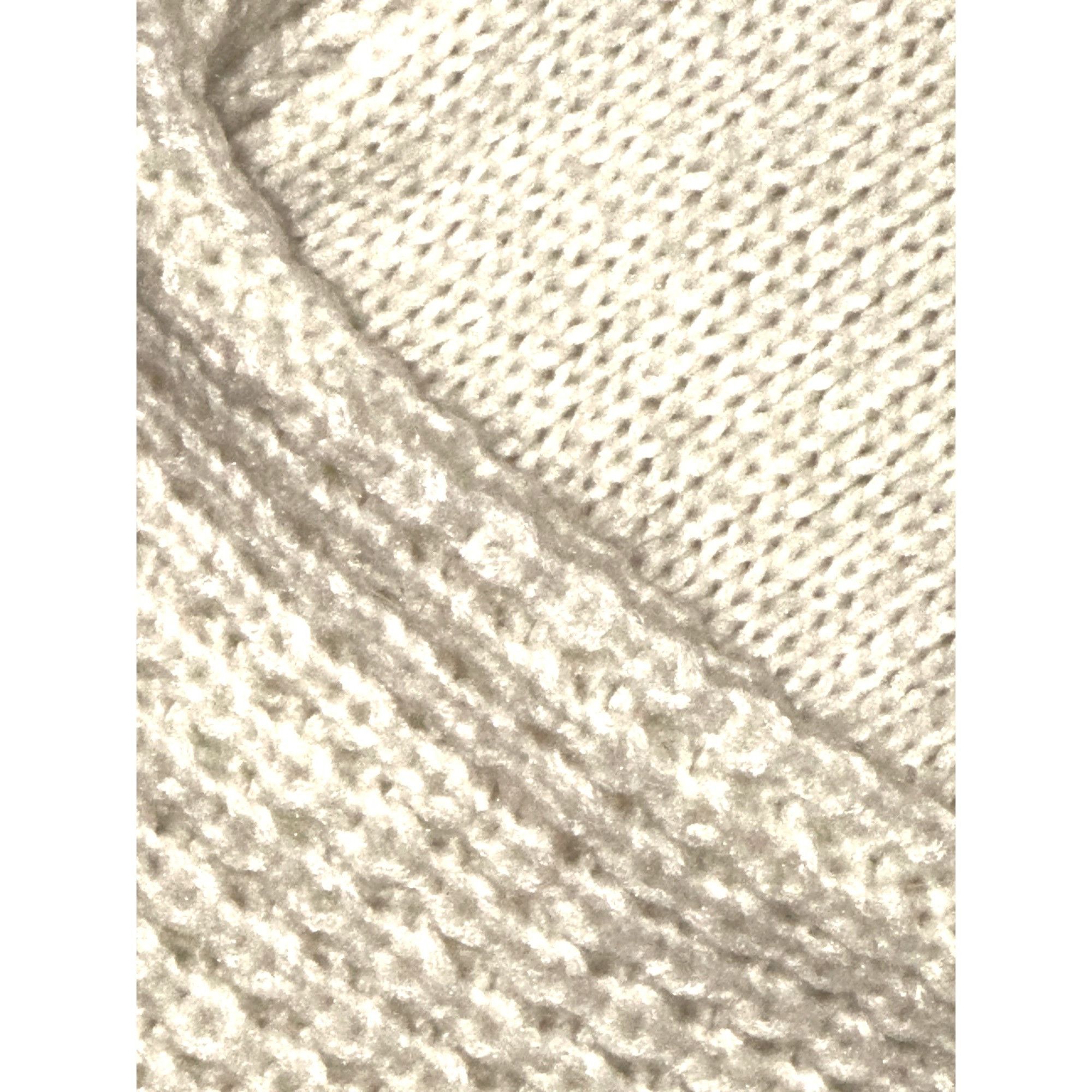 Abercrombie & Fitch Abercrombie Fitch Small Cream Textured Pullover Sweater Wint Size L / US 10 / IT 46 - 8 Thumbnail