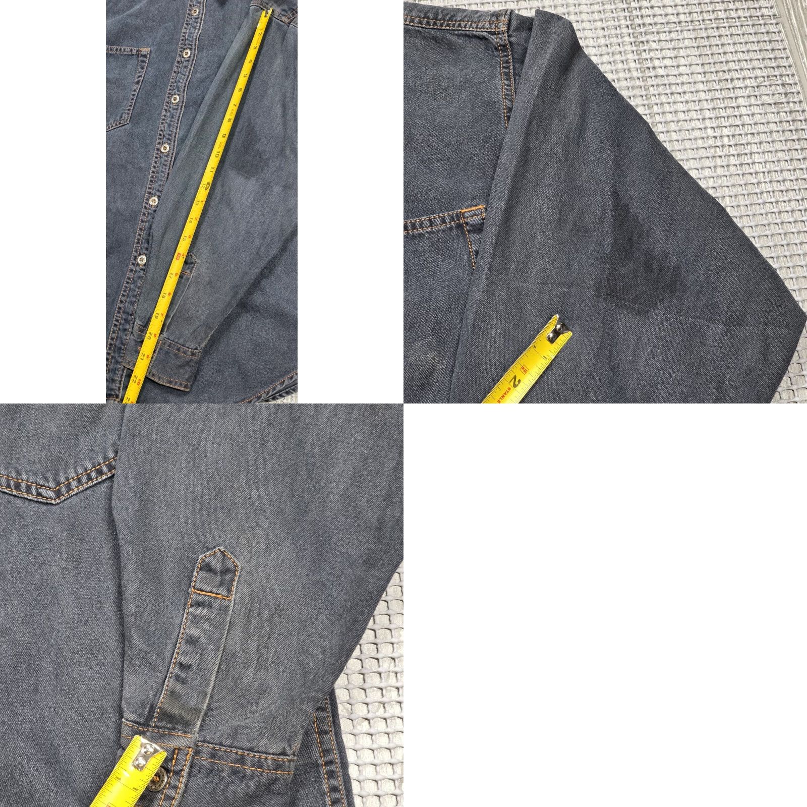 Levi's VINTAGE Levi's Denim Button-Up Shirt Womens M Gray 90s Western Casual Pockets Front Embroidered Button Down Shirt Womens Size L / US 10 / IT 46 - 9 Thumbnail