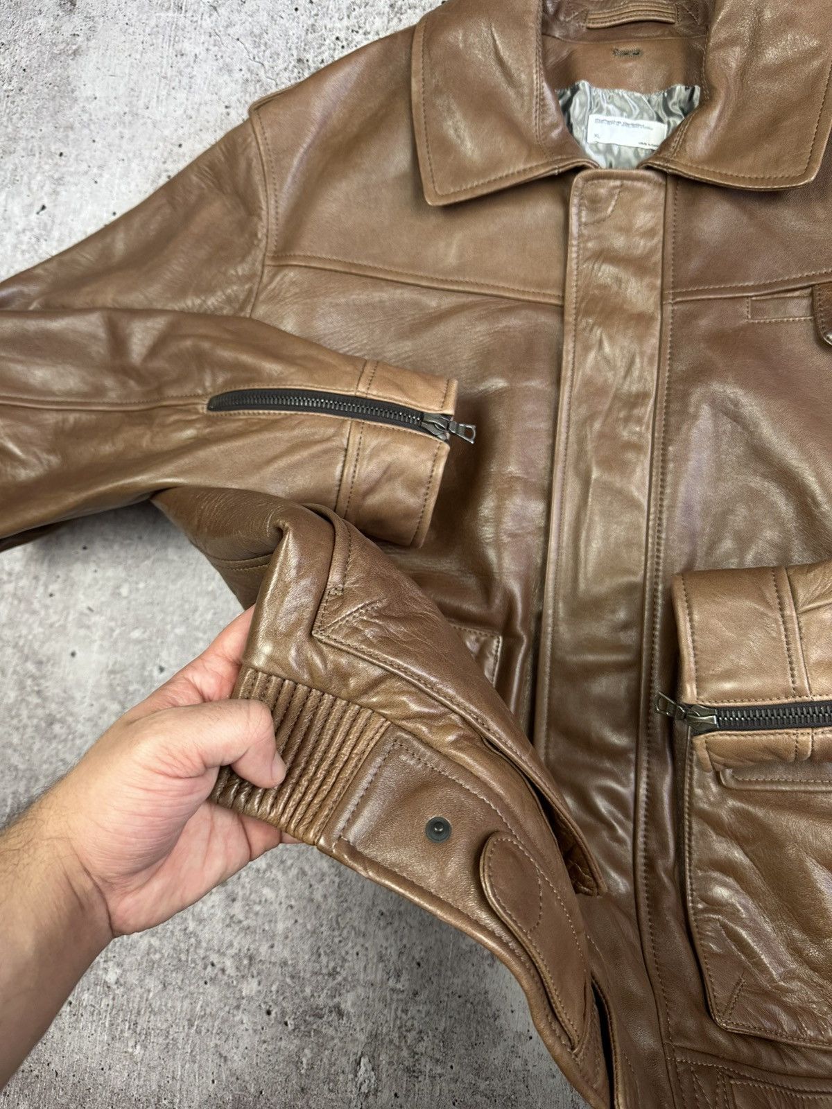 Porsche Design 000/600 Porsche Design Limited Edition Leather Jacket Size US XL / EU 56 / 4 - 4 Thumbnail