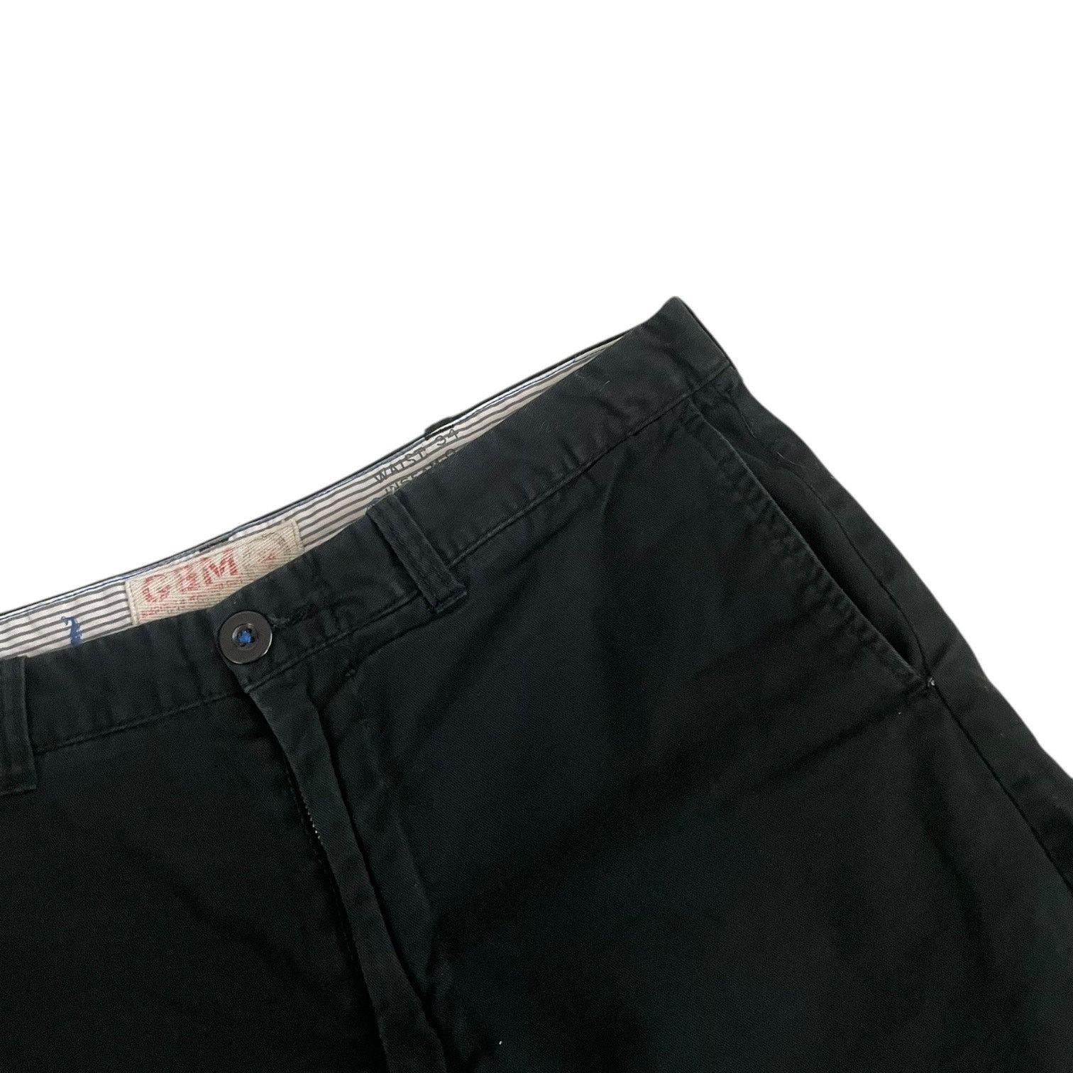 Other G&M Mens Black Stanley Chino Cotton Twill Shorts Size US 34 / EU 50 - 2 Thumbnail