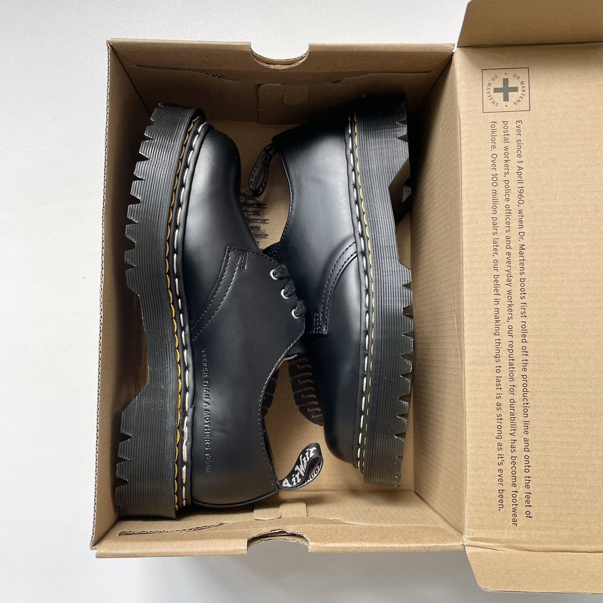 Dr. Martens × Rick Owens ‘Bex 1461’ Black Leather Shoes Size US 8 / IT 38 - 16 Thumbnail