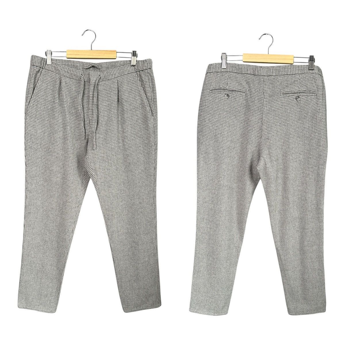Suitsupply SUITSUPPLY AMES PLEAT ES Wool Cashmere Gray Pants size 52 Size US 34 / EU 50 - 1 Thumbnail