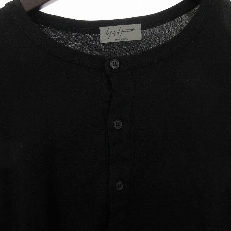 Yohji Yamamoto YOHJI YAMAMOTO POUR HOMME 16SS Henley Neck Long T Size US L / EU 52-54 / 3 - 3 Thumbnail
