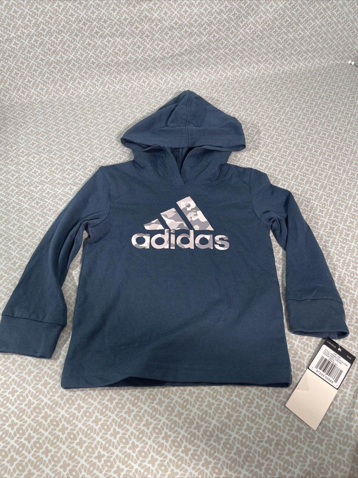 Adidas Adidas Little Boys 24M Pullover Hoodie Activewear Size US XXS / EU 40 - 1 Thumbnail