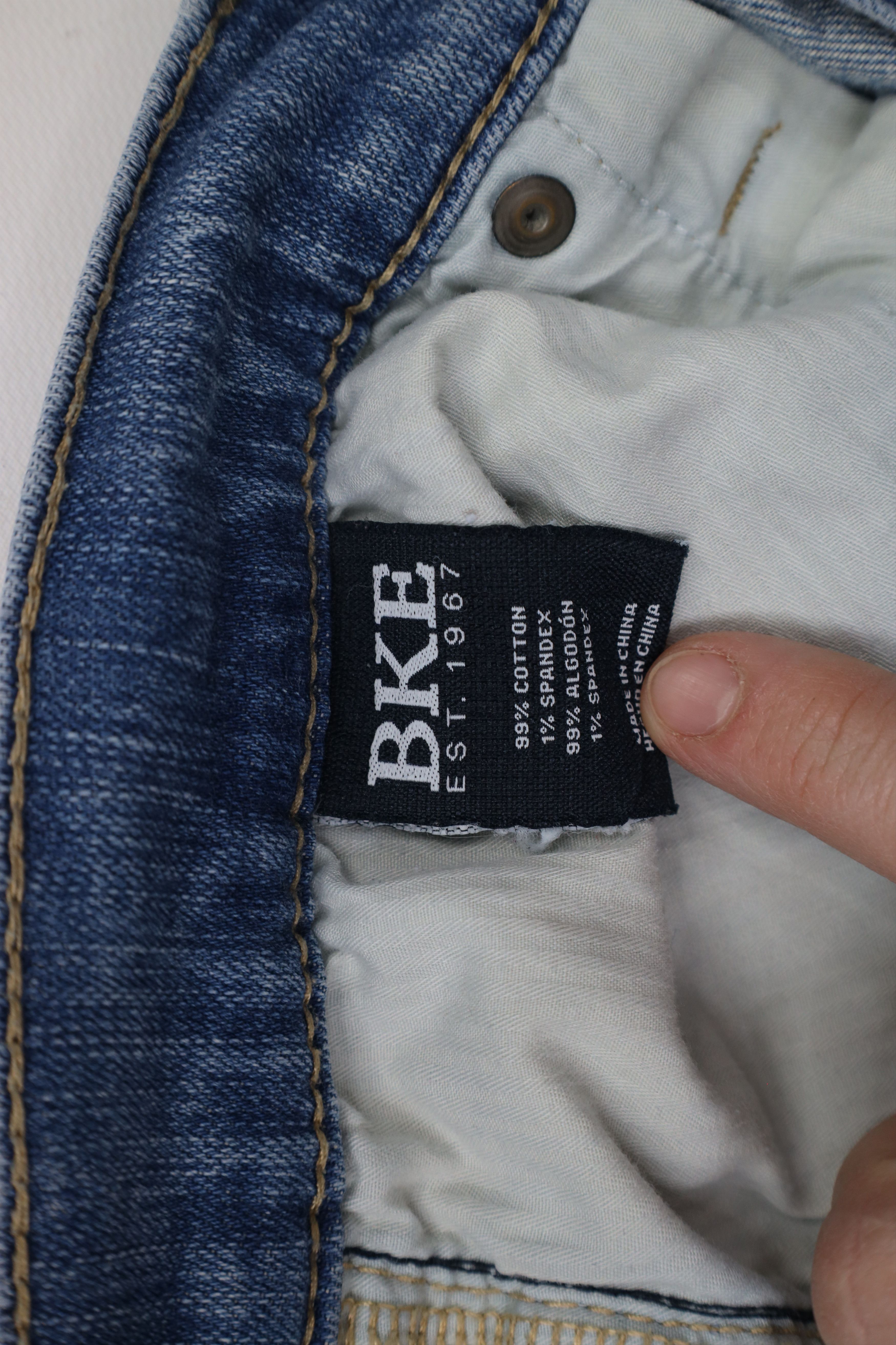Vintage Buckle BKE Thick Stitch Jake Stretch Boot Leg Denim Jeans Size US 32 / EU 48 - 10 Thumbnail