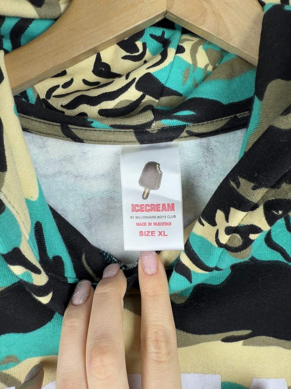 Icecream Icecream Billionaire Boys Club Camo Big Logo Hoodie Pullover Size US XL / EU 56 / 4 - 10 Thumbnail