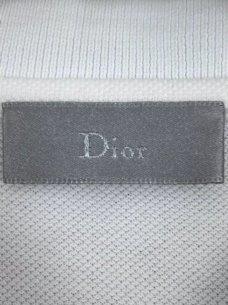 Dior Dior Dior Embroidered Bee White Polo Shirt for Men-2507 Size US S / EU 44-46 / 1 - 7 Thumbnail