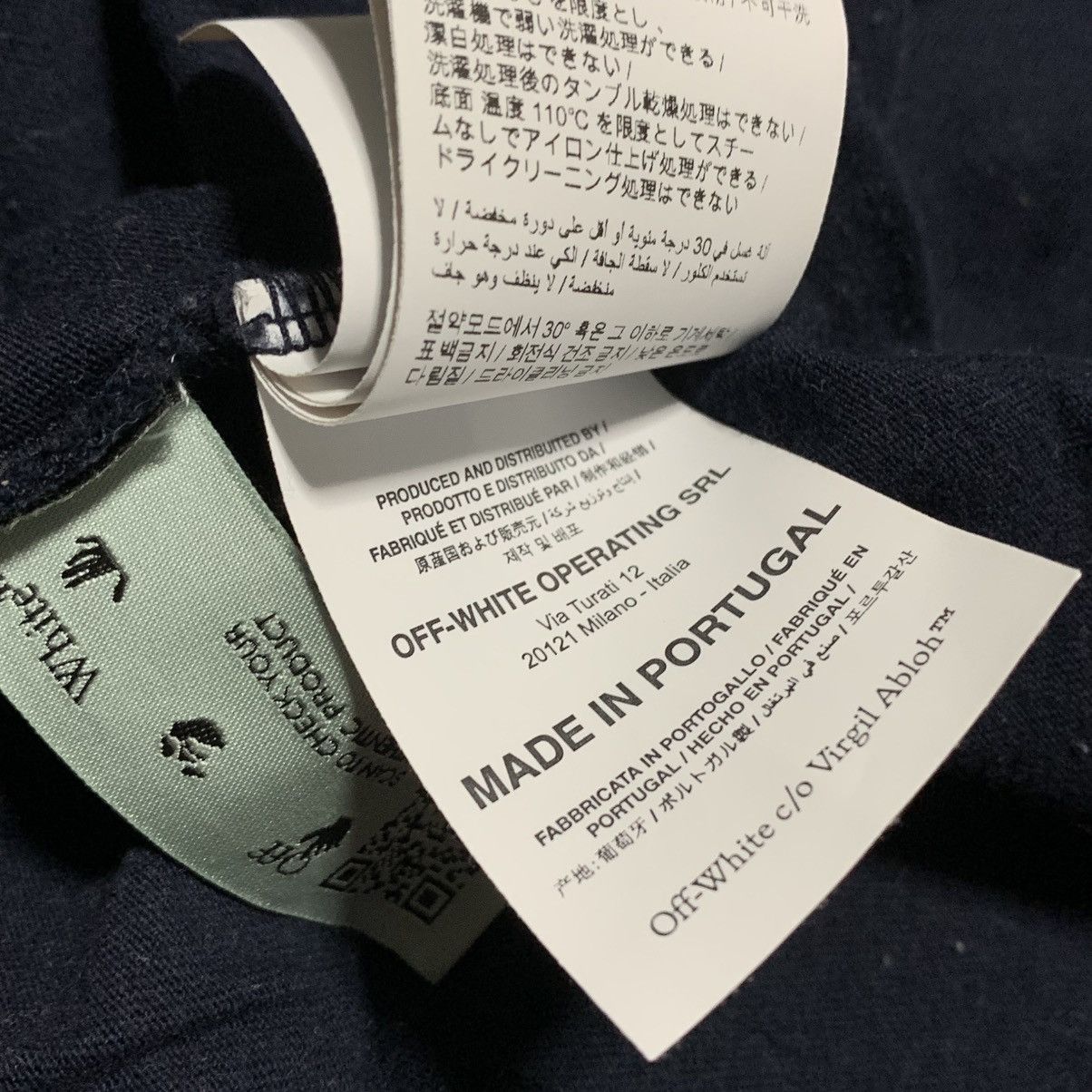 Off-White Off White Medium Staff Graphic Blue Tee Virgil Abloh Size US M / EU 48-50 / 2 - 7 Thumbnail