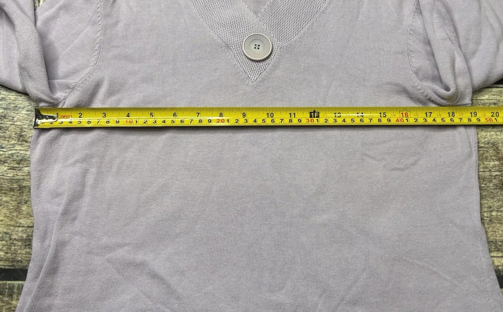 Other J Jill Sweater Womens Medium P Cotton Shawl V-Neck Button Size M / US 6-8 / IT 42-44 - 9 Thumbnail