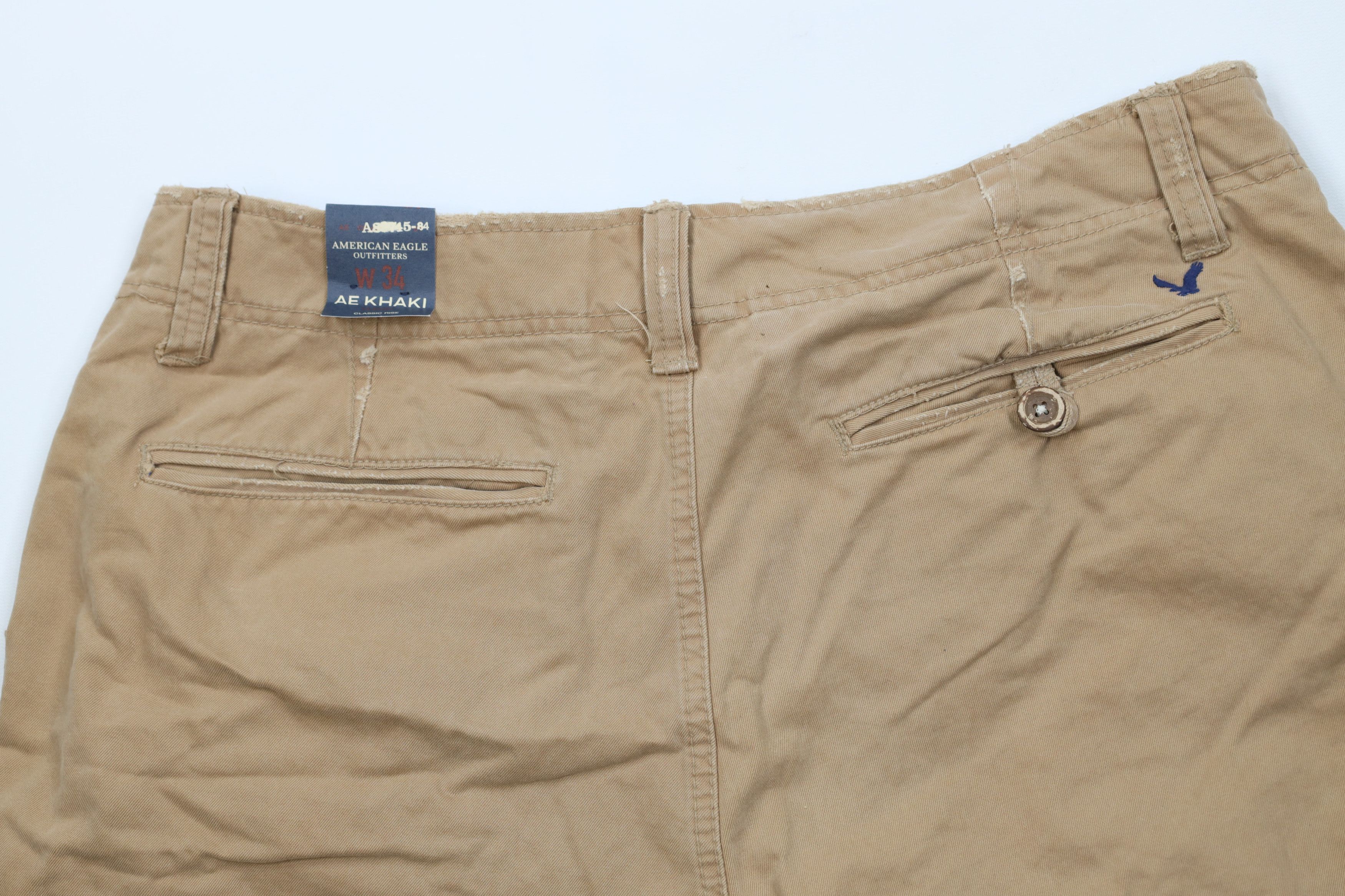 American Eagle Outfitters Deadstock Vintage Y2K American Eagle Outfitters Chino Shorts Size US 34 / EU 50 - 12 Thumbnail