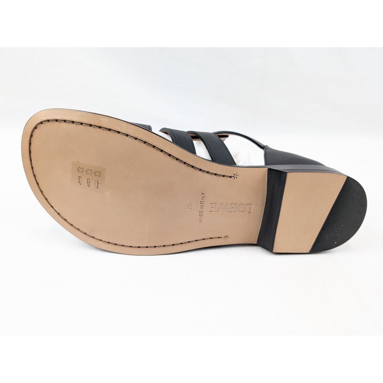 Loewe o1rshd1 Campo Leather Sandals in Black Size US 10 / EU 43 - 9 Thumbnail