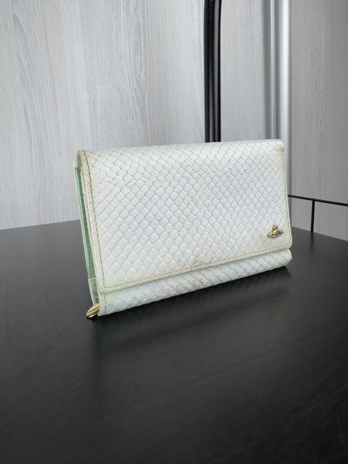 Vivienne Westwood Vivienne Westwood white green small wallet Size ONE SIZE - 3 Thumbnail